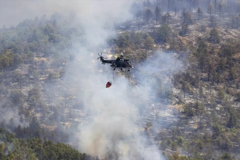 sakar daginda yanginla mucadele devam ediyor P9vKNYEM