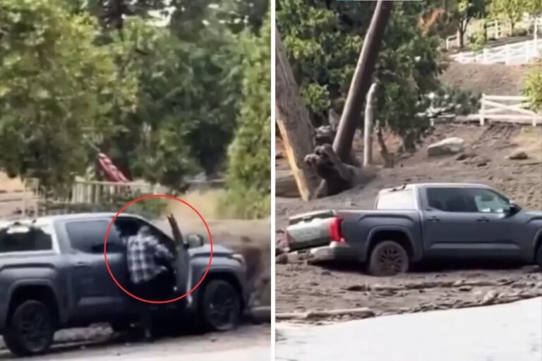 aracini toprak kaymasindan kurtarmak istedi hayatini hice saydi Q7Du7hTy