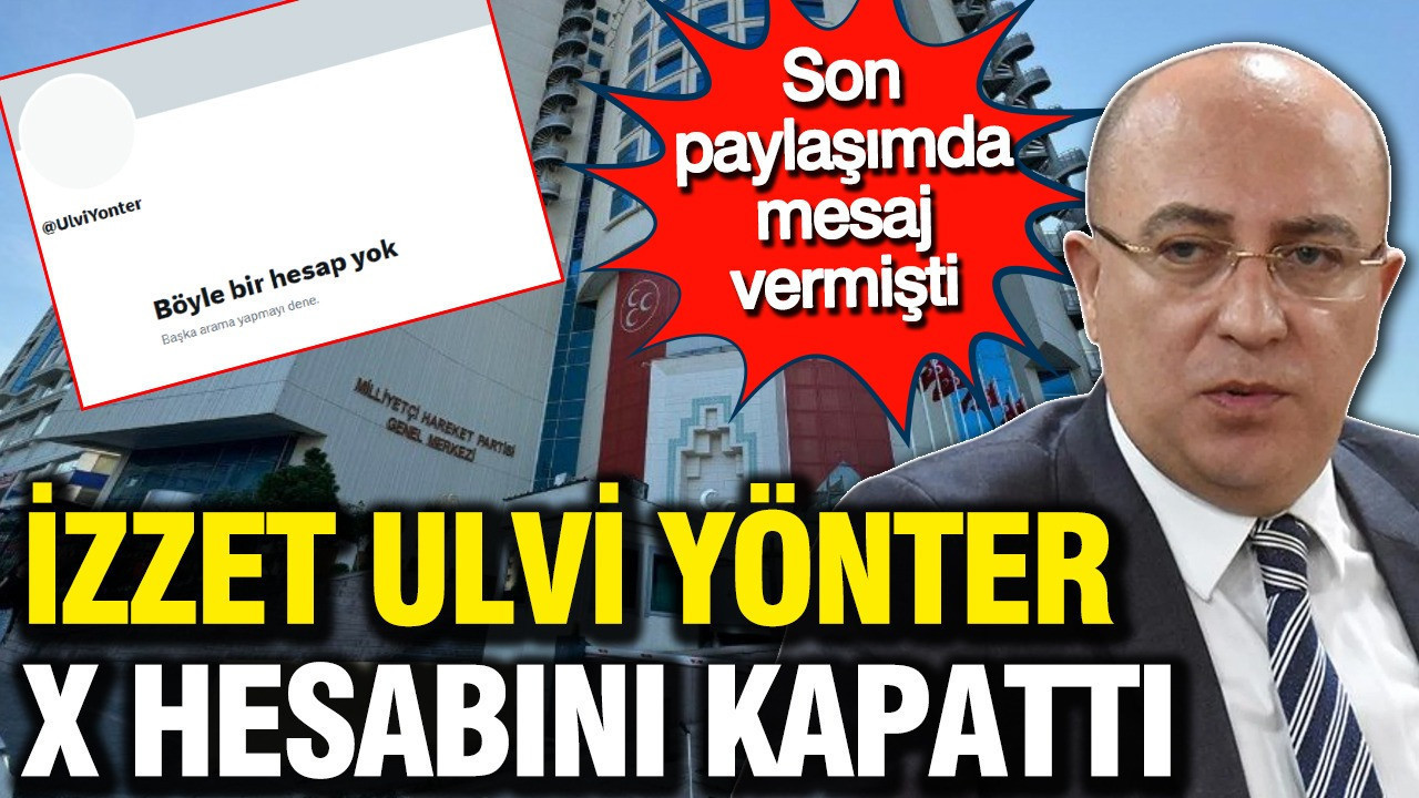 İzzet Ulvi Yönter Sosyal Medya Hesabını Kapatma Kararı Aldı