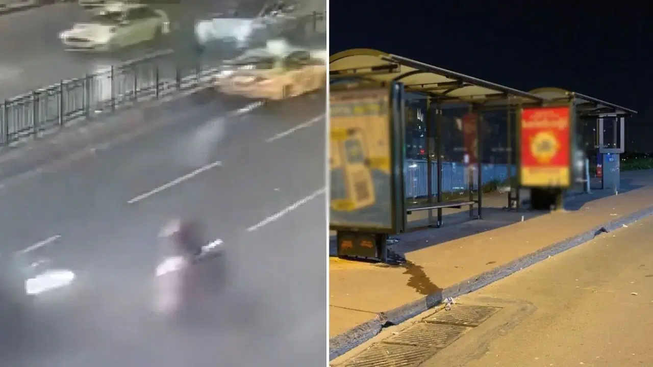 Şişhane’de Otomobilin Çarptığı Motosiklet Durağa Girdi: 1 Kişinin Hayatını Kaybettiği Kaza Anları Ortaya Çıktı