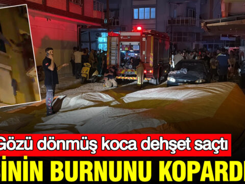 Gozu donmus koca dehset sacti esinin burnunu kopardi manisada hareketli anlar vGWUZPGP